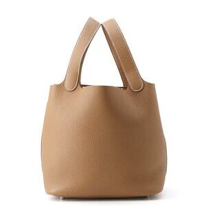 HERMES Picotin Lock Size MM Taurillon Clemence Gold